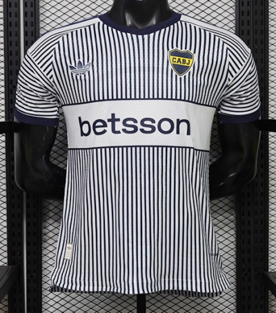 2627 Boca Away Player Version Soccer Jersey